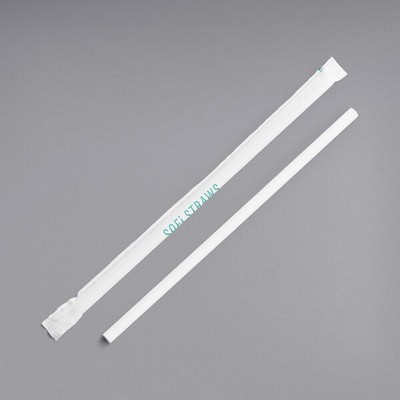 10.25" White Paper Straw